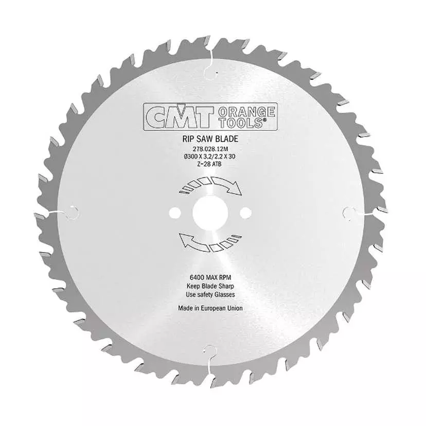 CMT Klyvklinga lamell D300 Z28 d30 skärbredd 3,2 ATB
