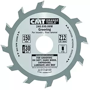 CMT Notklinga rak D150 Z12 d30 skärbredd 3,0