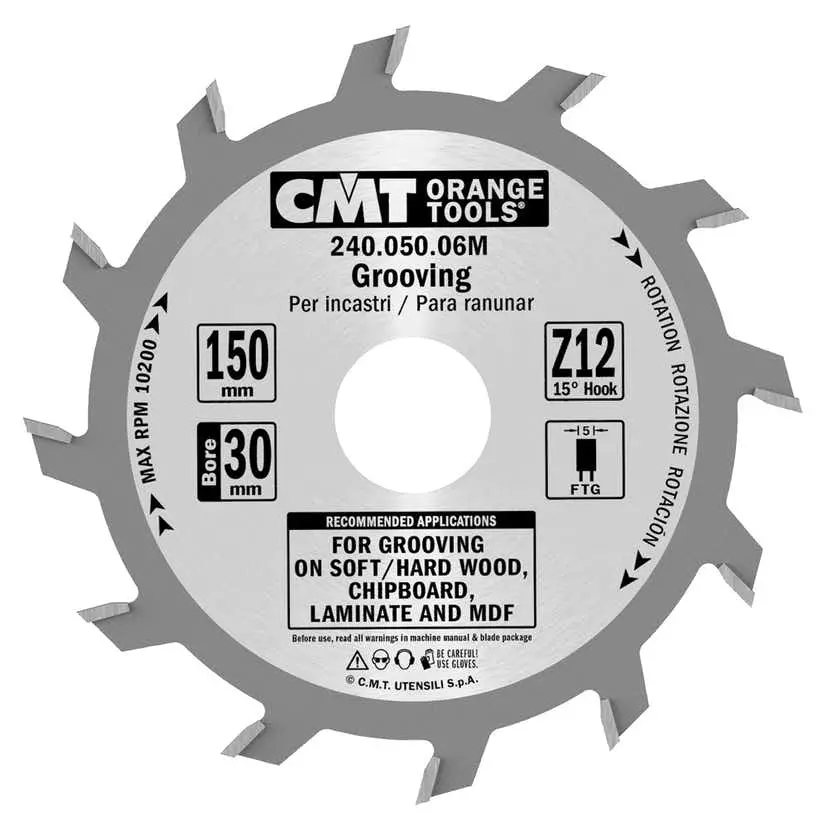 CMT Notklinga rak D150 Z12 d30 skärbredd 5,0