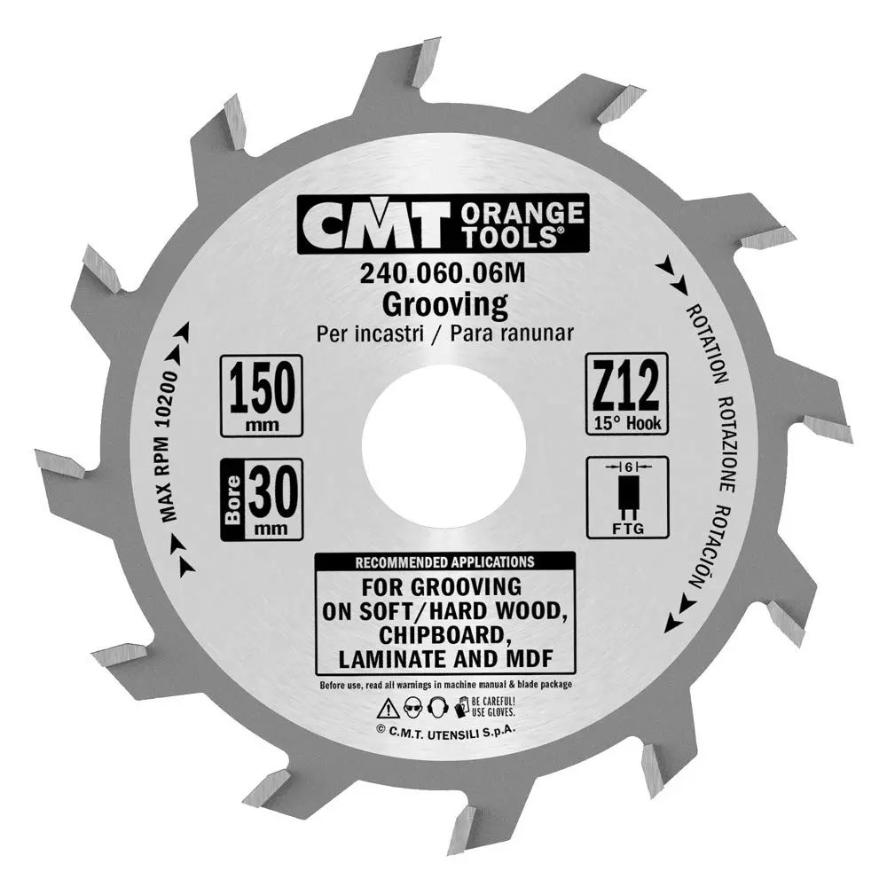 CMT Notklinga rak D150 Z12 d30 skärbredd 6,0