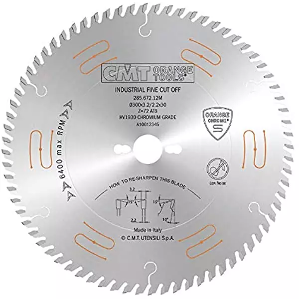 CMT Sågklinga D250 Z60 d30 CHROME skärbredd 3,2