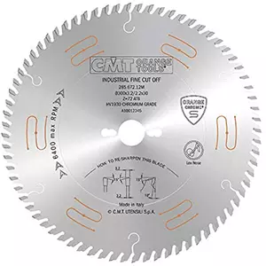 CMT Sågklinga D250 Z60 d30 CHROME skärbredd 3,2