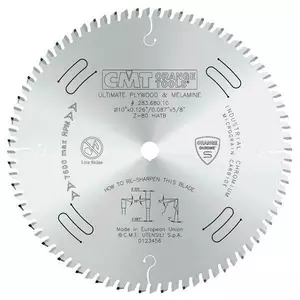 CMT Sågklinga D250 Z80 d30 CHROME 38 grader ATB