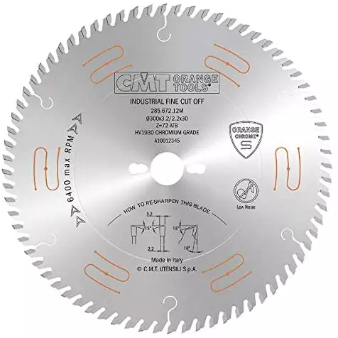 CMT Sågklinga D250 Z80 d30 CHROME skärbredd 3,2