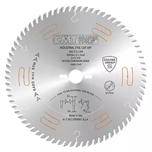 CMT Sågklinga D300 Z72 d30 CHROME skärbredd 3,2