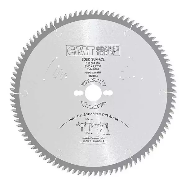 CMT Kapklinga melamin D300 Z84 d30 k3,2 p2,5