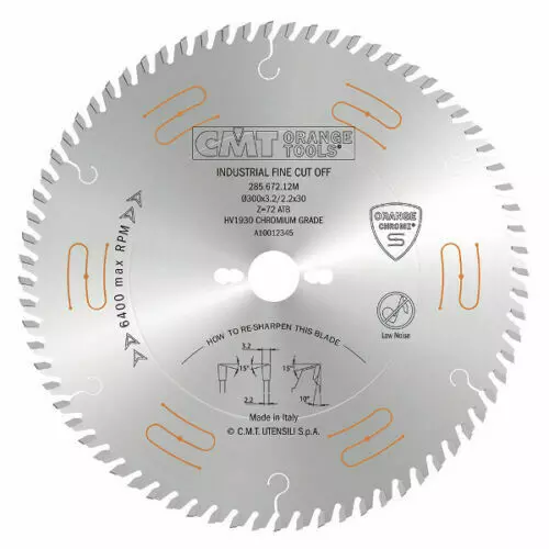 CMT Sågklinga D300 Z48 d30 CHROME skärbredd 3,2