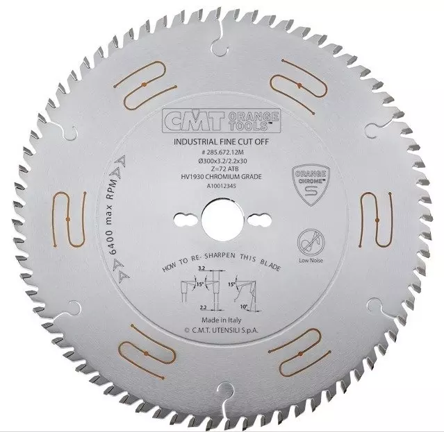 CMT Sågklinga D303 Z60 d30 CHROME skärbredd 3,2