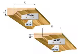 STARK Utbytesskär, Profil M2, 19,3mm x 27,5mm x 2mm (par)