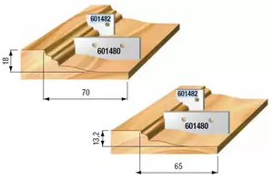 STARK Utbytesskär, Profil G1, 19,3mm x 27,5mm x 2mm (par)