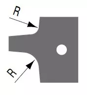 STARK Utbytesskär, R4/8, 25mm x 24,8mm x 2mm (par)