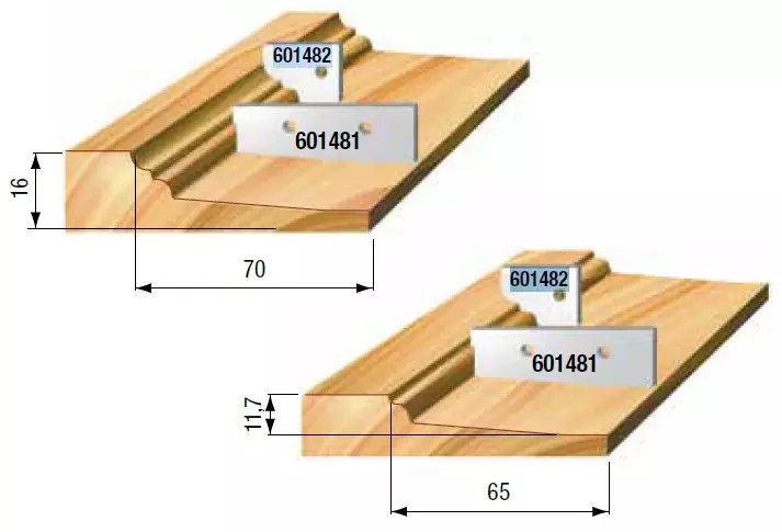 STARK Utbytesskär, Profil G1, 19,3mm x 27,5mm x 2mm (par)