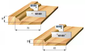 STARK Utbytesskär, Profil H1, 19,3mm x 27,5mm x 2mm (par)