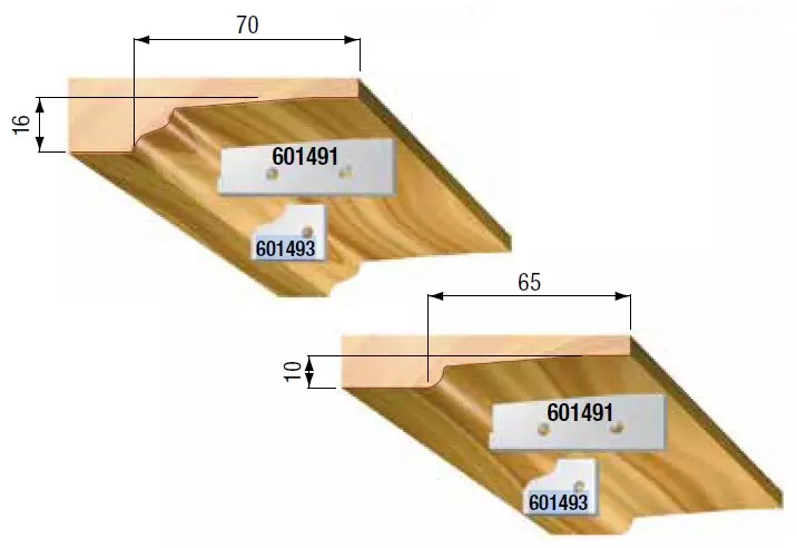 STARK Utbytesskär, Profil H2, 19,3mm x 27,5mm x 2mm (par)