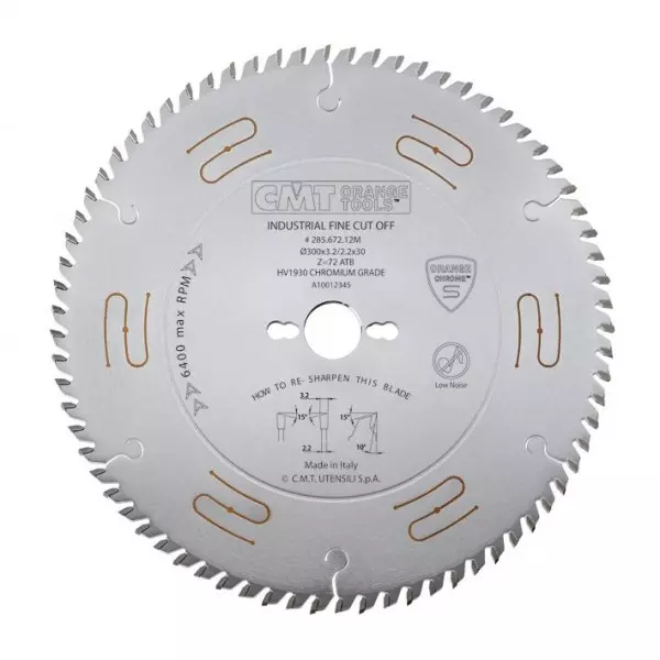 CMT Sågklinga D300 Z96 d30 CHROME skärbredd 3,2