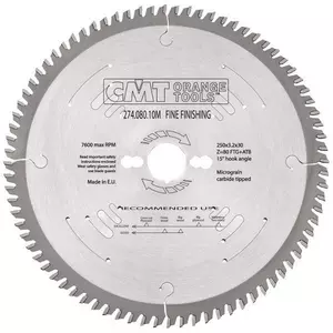 CMT Super Finishing blade D250 Z80 d30 skärbredd 3,2