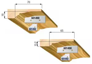 STARK Utbytesskär, Profil G2, 19,3mm x 27,5mm x 2mm (par)