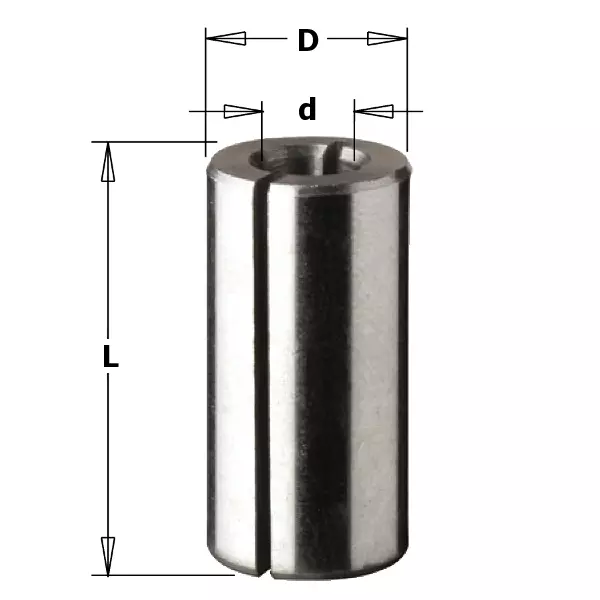 Spännhylsa 6-9,5 mm L25 TB