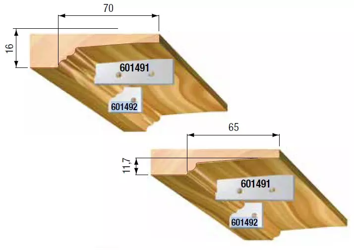 STARK Utbytesskär, Profil G2, 19,3mm x 27,5mm x 2mm (par)