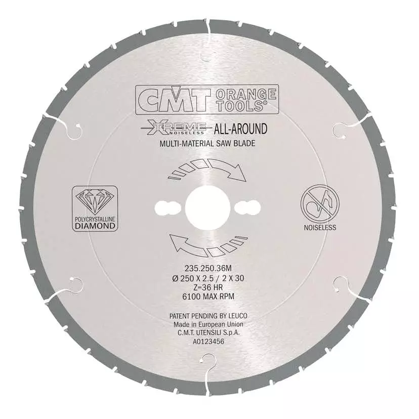 CMT Diamantsågklinga All-Around D250 Z36 d30 skärbredd 2,5
