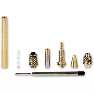 Celtic Twist Pen Kit In Antique Brass CRAFTPRO KITS Axminster