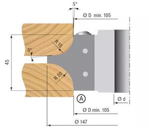 STARK Flerradiefräs Ø147mm