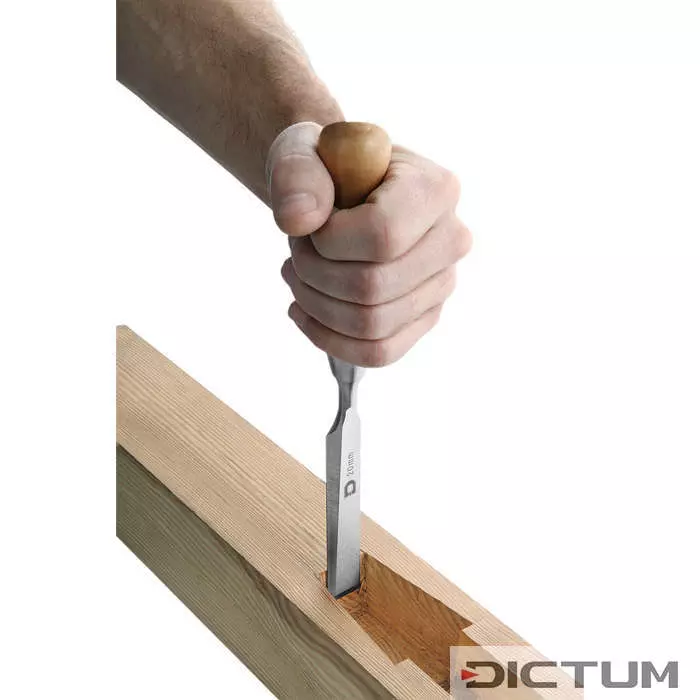 DICTUM® Chisel, Short Pattern, 6-Piece Set, in Leather Toll Dictum®