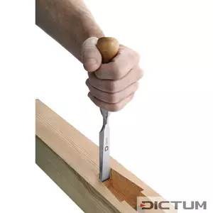 DICTUM® Chisel, Short Pattern, 6-Piece Set, in Leather Toll Dictum®