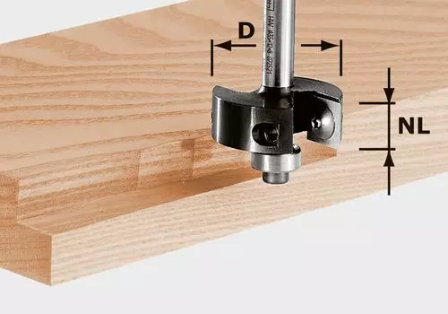 Falsfräs med vändskär HW S8 D3 FESTOOL