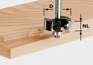 Falsfräs med vändskär HW S8 D3 FESTOOL