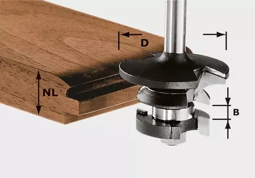Kontraprofilfräs fjäder HW S8 FESTOOL