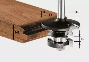 Kontraprofilfräs fjäder HW S8 FESTOOL