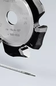 V-notfräs HW 118x14-90°/Alu FESTOOL