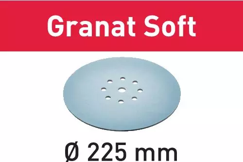 Slippapper STF D225 Granat Soft, 25-pack Festool