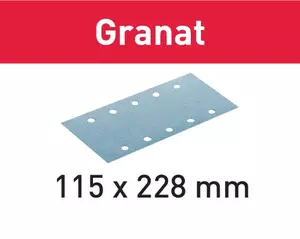 Slippapper STF 115X228 Granat 50/100-pack Festool