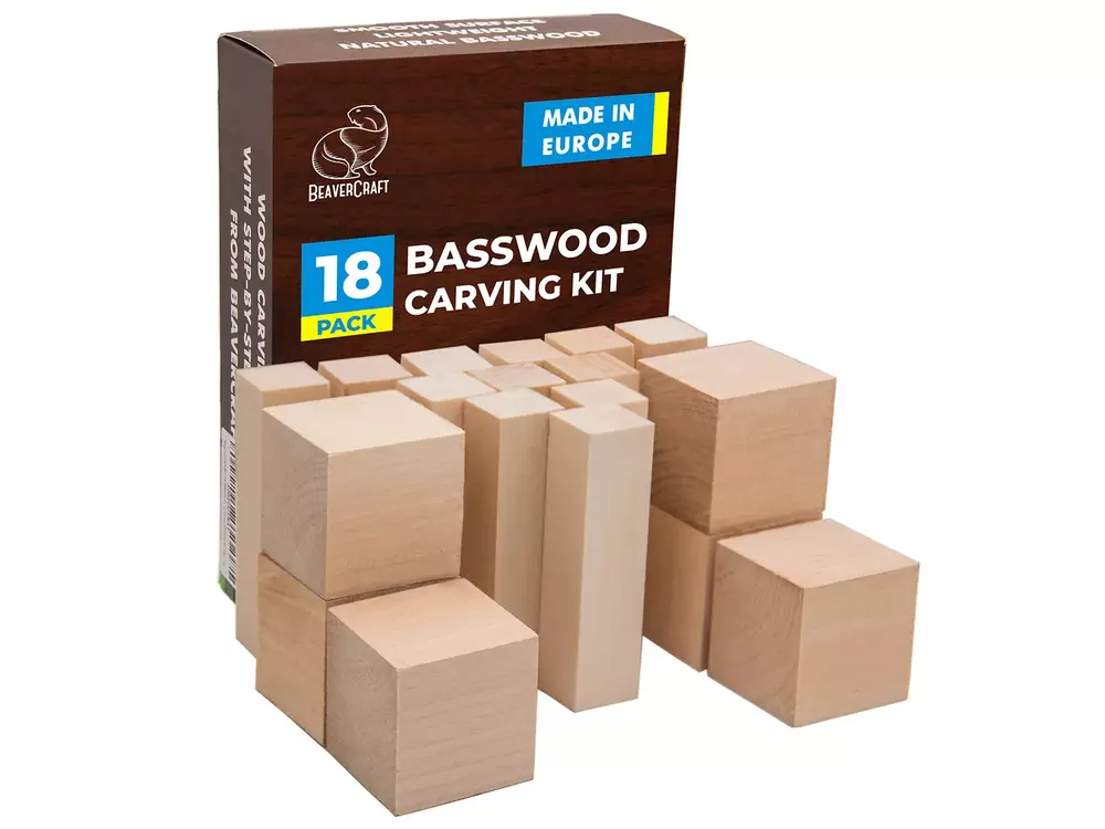 BeaverCraft Träämne Lind (18-pack)