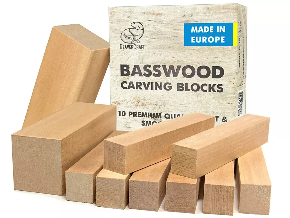 BeaverCraft Träämne Lind (10-pack)