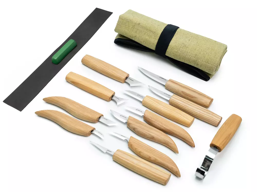 BeaverCraft S10 Träsnidarsats XL (12 verktyg)