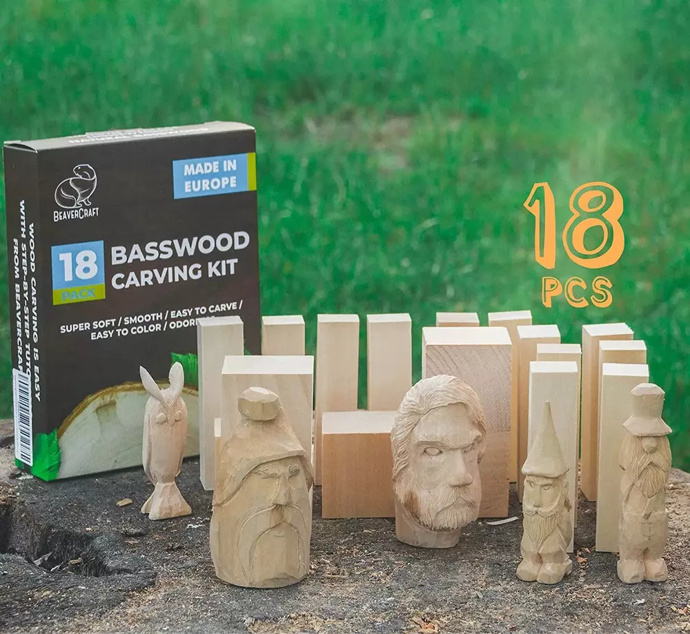 BeaverCraft Träämne Lind (18-pack)