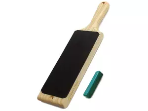 BeaverCraft LS1P1 Läderbryne dubbelsidigt + brynpasta P1