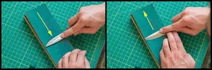 BeaverCraft LS2P1 Läderstrigel + brynpasta P1