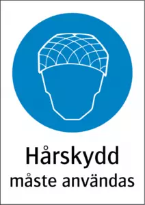 Hårskydd måste användas