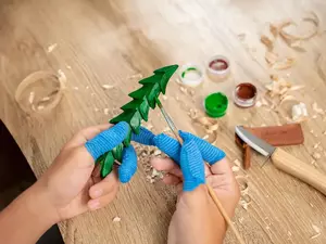 BeaverCraft DIY08 Täljkit - Gran (med barnkniv)
