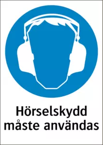 Hörselskydd måste användas