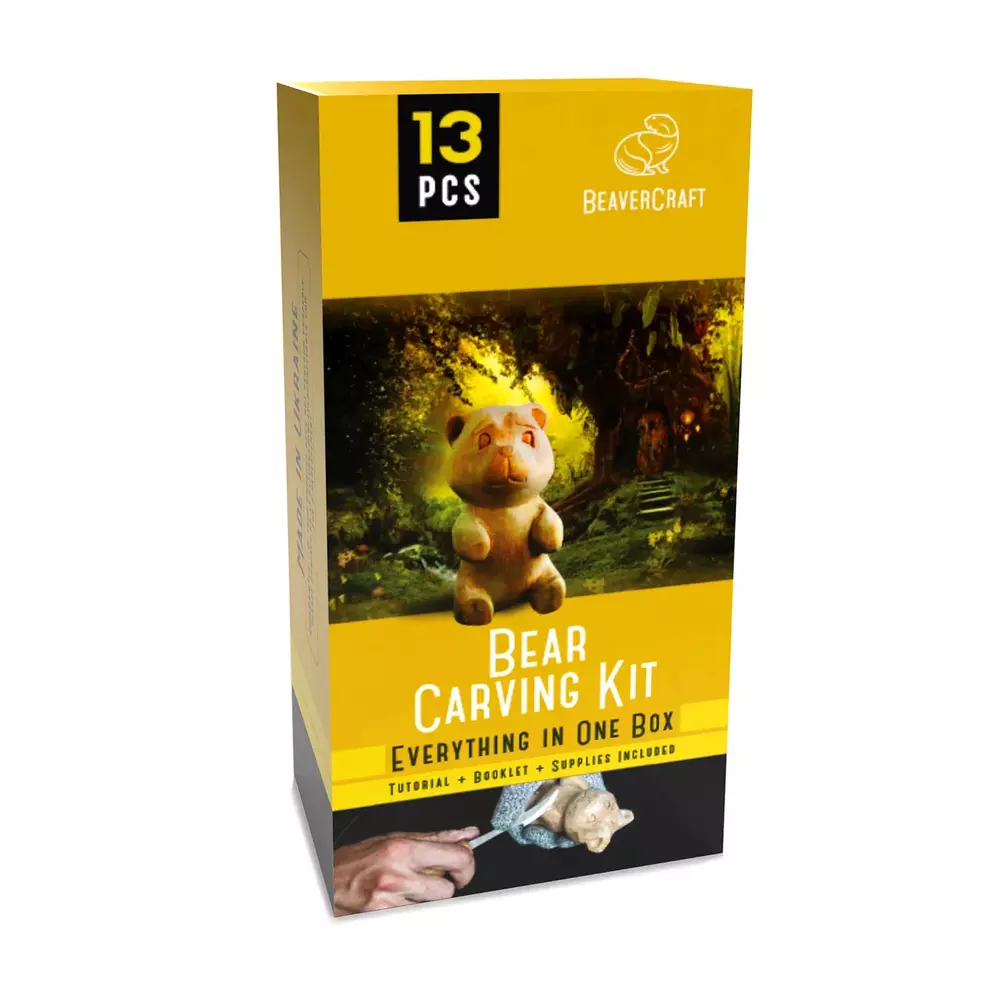 BeaverCraft DIY05 Täljkit - Björn
