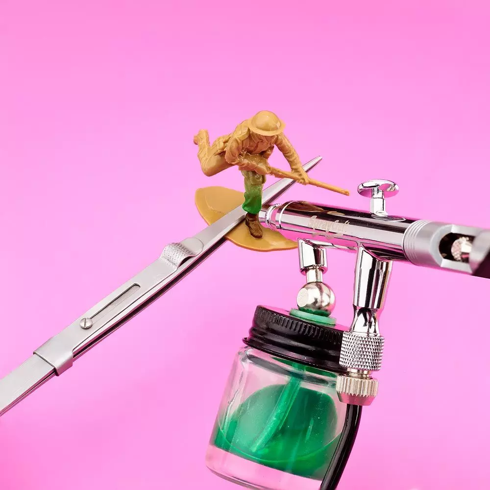 SprayCraft Airbrush SET (4 st SP50 + tillbehör)