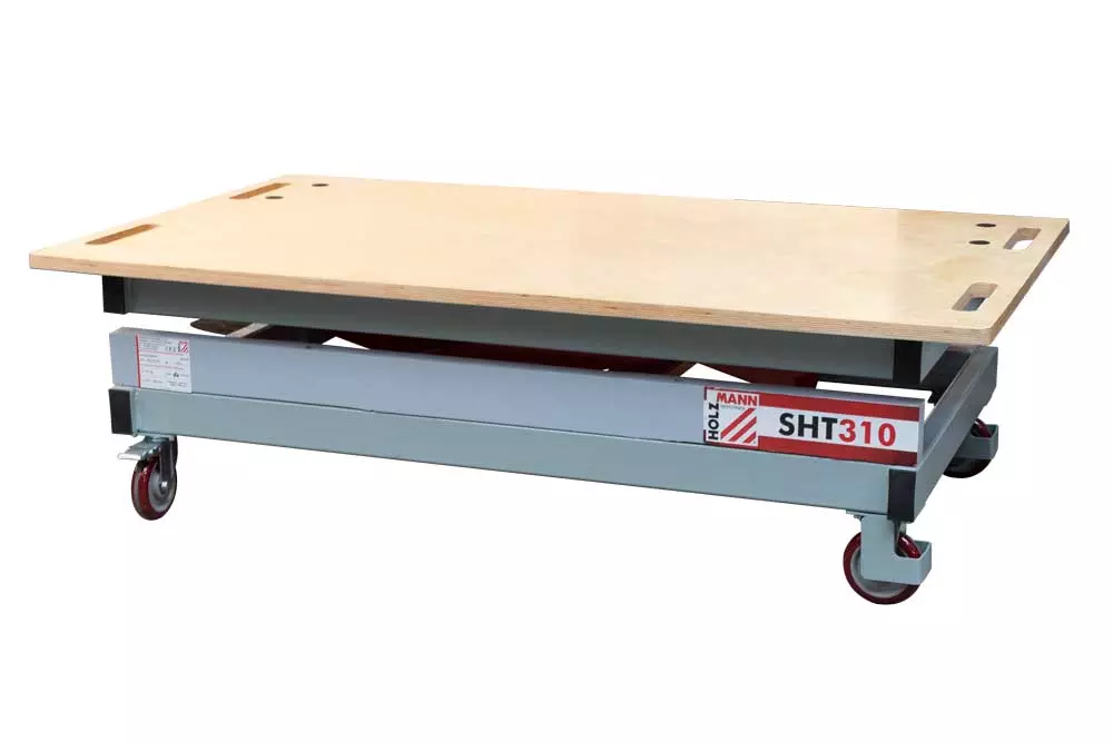 SHT310 Höj/sänkbart arbetsbord på hjul 1580x900mm 310kg