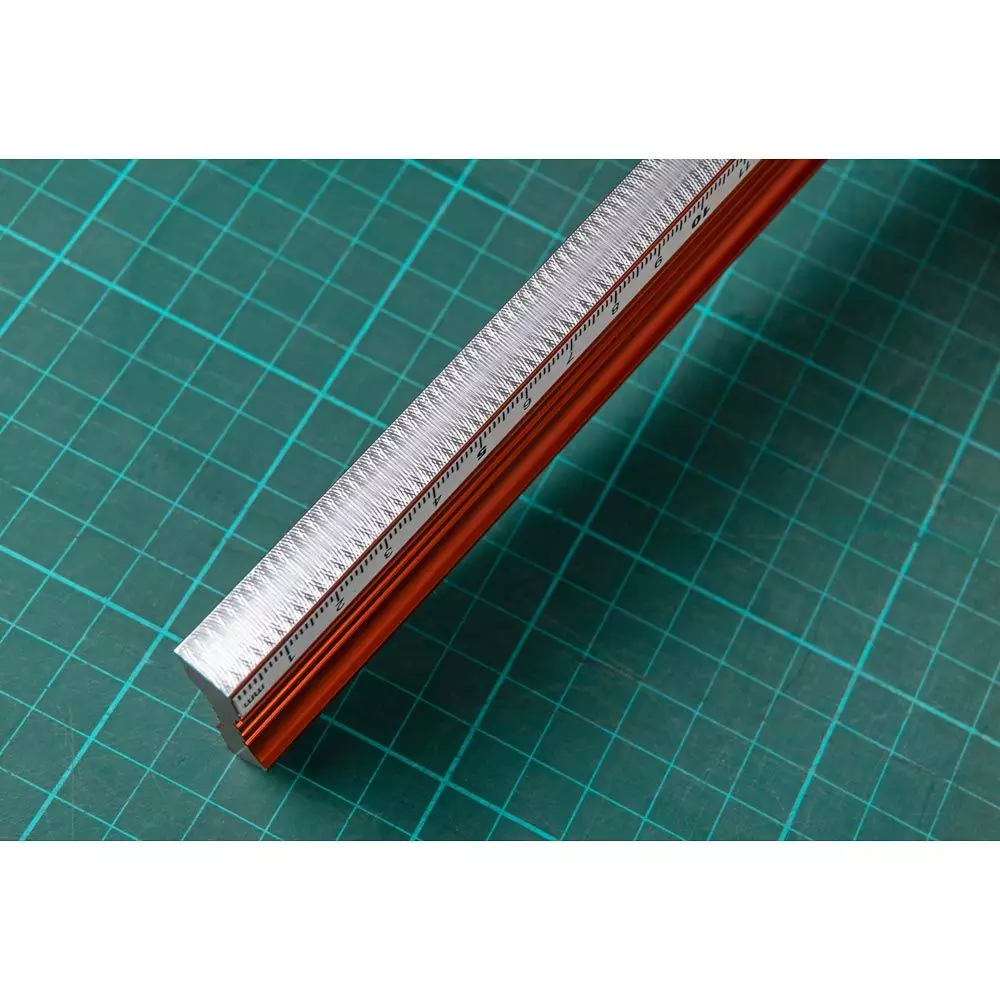 UJK Aluminiumlinjal/rätskiva Pro 968 mm