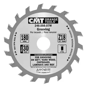 CMT Notklinga rak D180 Z18 d30 K5,0