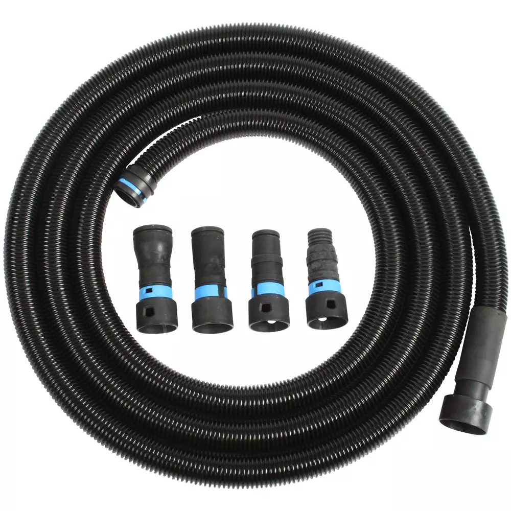 Quick Click antistatisk sugslang 5 m, 32 Ø -4 st maskinadaptrar